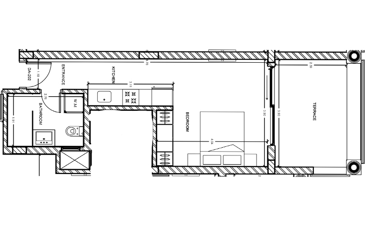 Fully finished studio with shared pools - 3